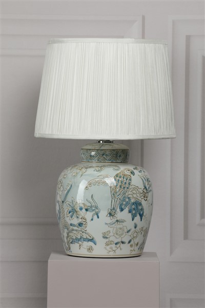(image for) Laura Ashley Elizabeth Ceramic Table Lamp With Bird Print Design Base Only